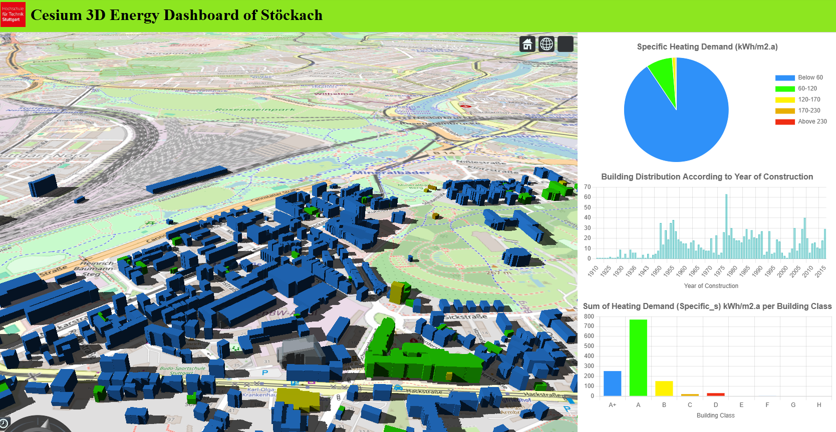 Screenshot of  web app